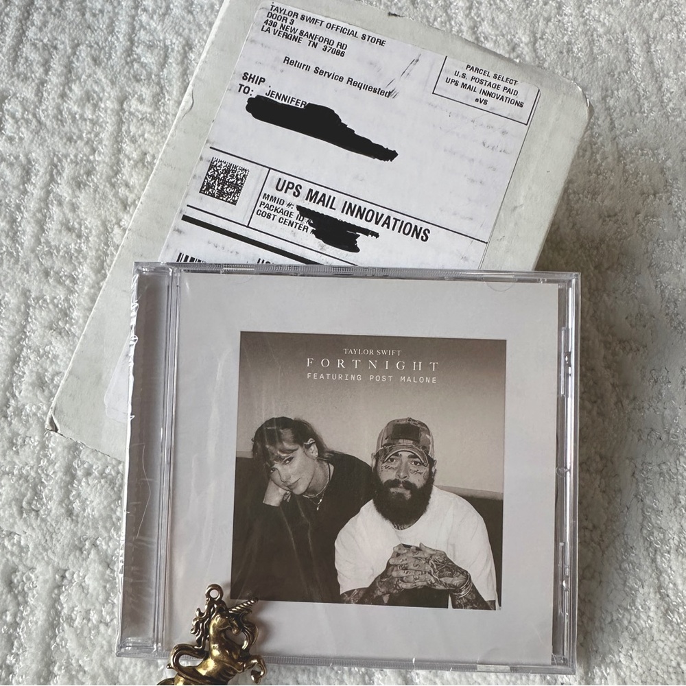 TTPD Fortnight (feat Post Malone) CD Single by Taylor Swift